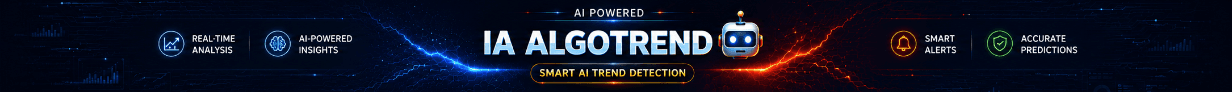 IA AlgoTrend — Real-time analysis · AI-powered insights · Smart alerts · Accurate predictions